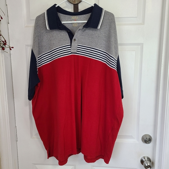 Red Head Brand Co. Men's Short Sleeve 3 Button Polo Shirt, Size: 3XL 3 Colors - Picture 2 of 11